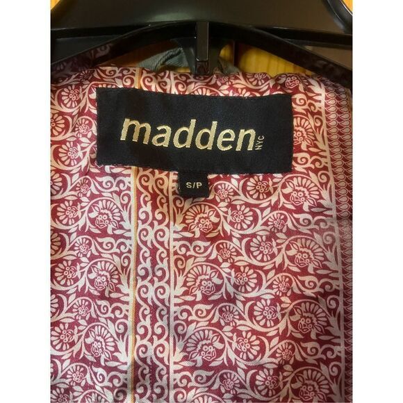 Madden Womens Jacket Size S Olive Green Army Utility Lightweight Hooded (1074) - Picture 3 of 5